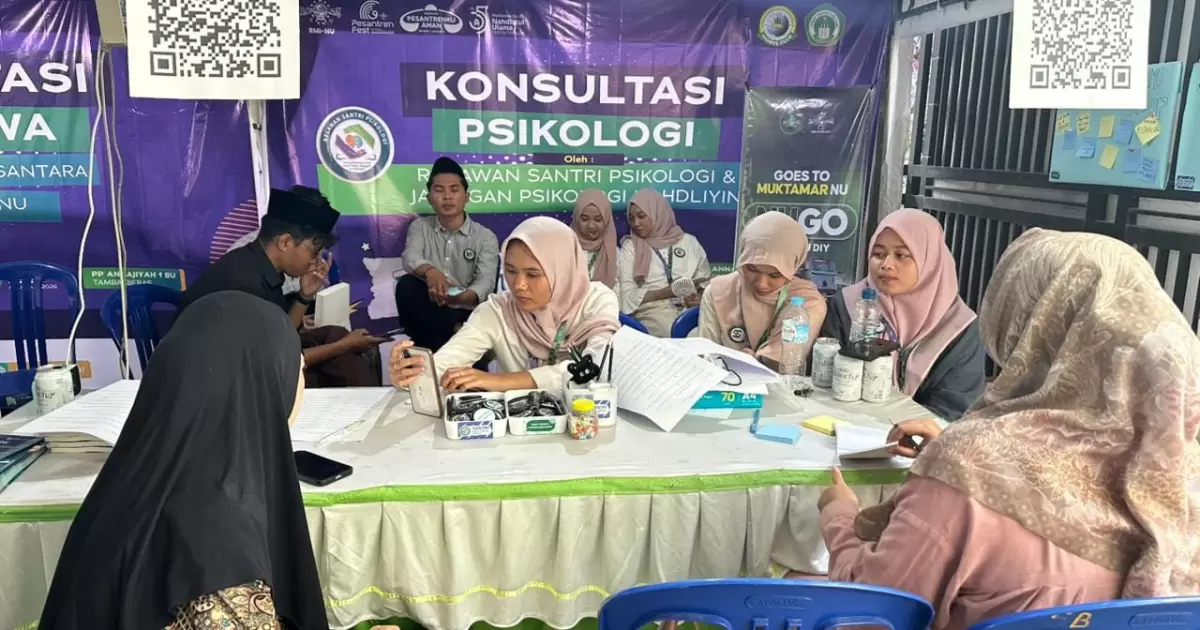 Relawan Psikologi Santri Gelar Konsultasi Gratis di Arena Muktamar ke-35 NU