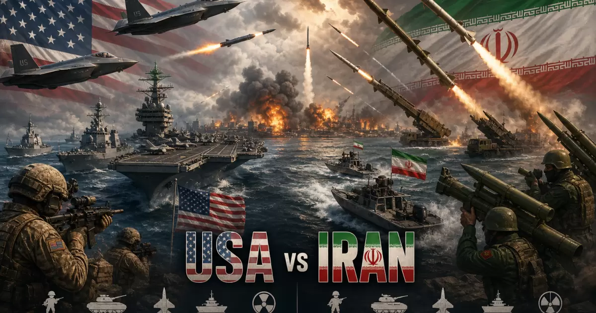 Ilustrasi Perang Iran AS. Foto: Chat GPT