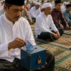 Hukum Mengedarkan Kotak Amal atau Sedekah via QRIS Saat Khutbah Jumat Berlangsung