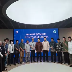 Pimpinan MUI Silaturahim ke Kompas Gramedia, Bahas Persiapan Kongres Umat Islam Indonesia 2026