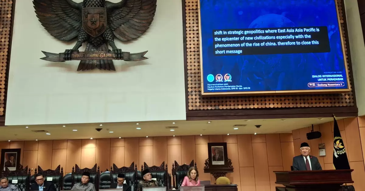 Sebut Barat Sedang 'Menurun', Din Syamsuddin Dorong Asia Pimpin Tata Dunia Baru Berbasis Moral