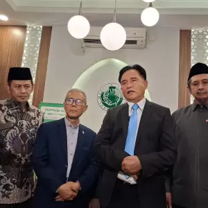 Yusril Datangi MUI Khusus Soal Deportasi Warga Palestina Abdul Karim Miqdad, Sebut Murni Pidana
