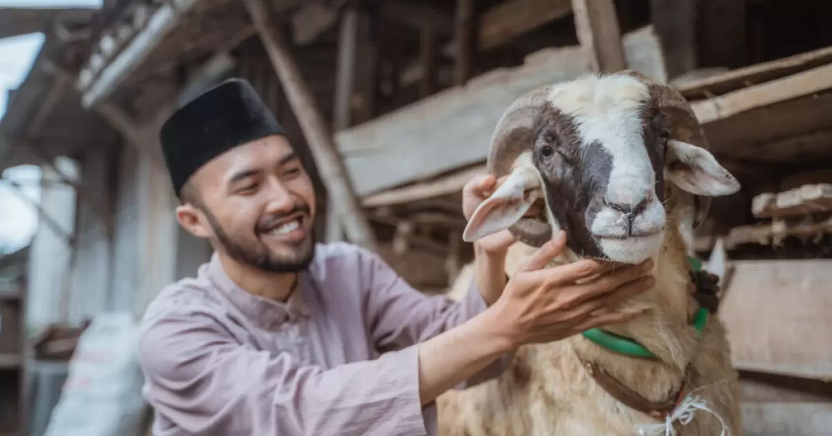 Seseorang dan hewan qurbannya