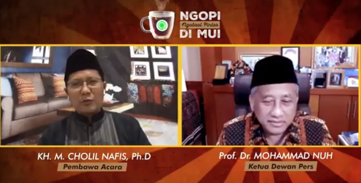 Di ‘Ngopi MUI’, Ketua Dewan Pers Ingatkan Umat Bahaya Media Abal-Abal