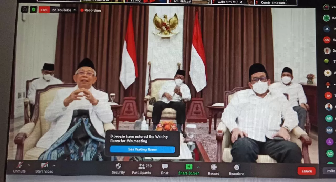 KH Ma’ruf Amin Bersyukur MUI Berhasil Menjadi Saluran Silaturrahim Ormas Islam