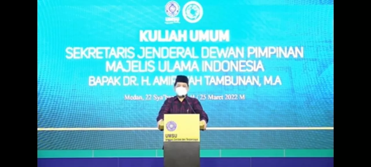 Berikan Kuliah Umum di UMSU, Sekjen MUI: Umat Islam Harus Jadi Problem Solver, Bukan Problem Maker
