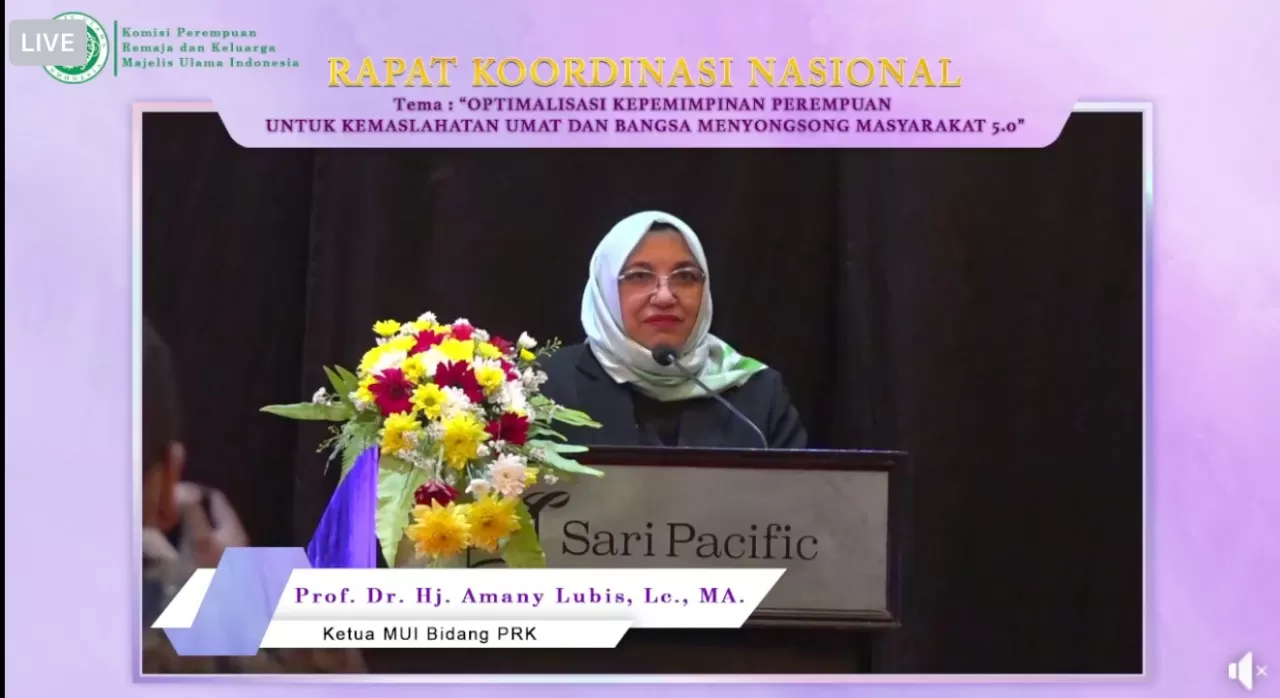 Prof Amany Lubis: Rakornas Komisi PRK Satukan Persepsi dan Langkah Perempuan Indonesia