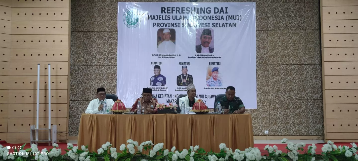 Melalui Refreshing Dai, MUI Sulsel Tekankan Dakwah Islam Wasathiyah