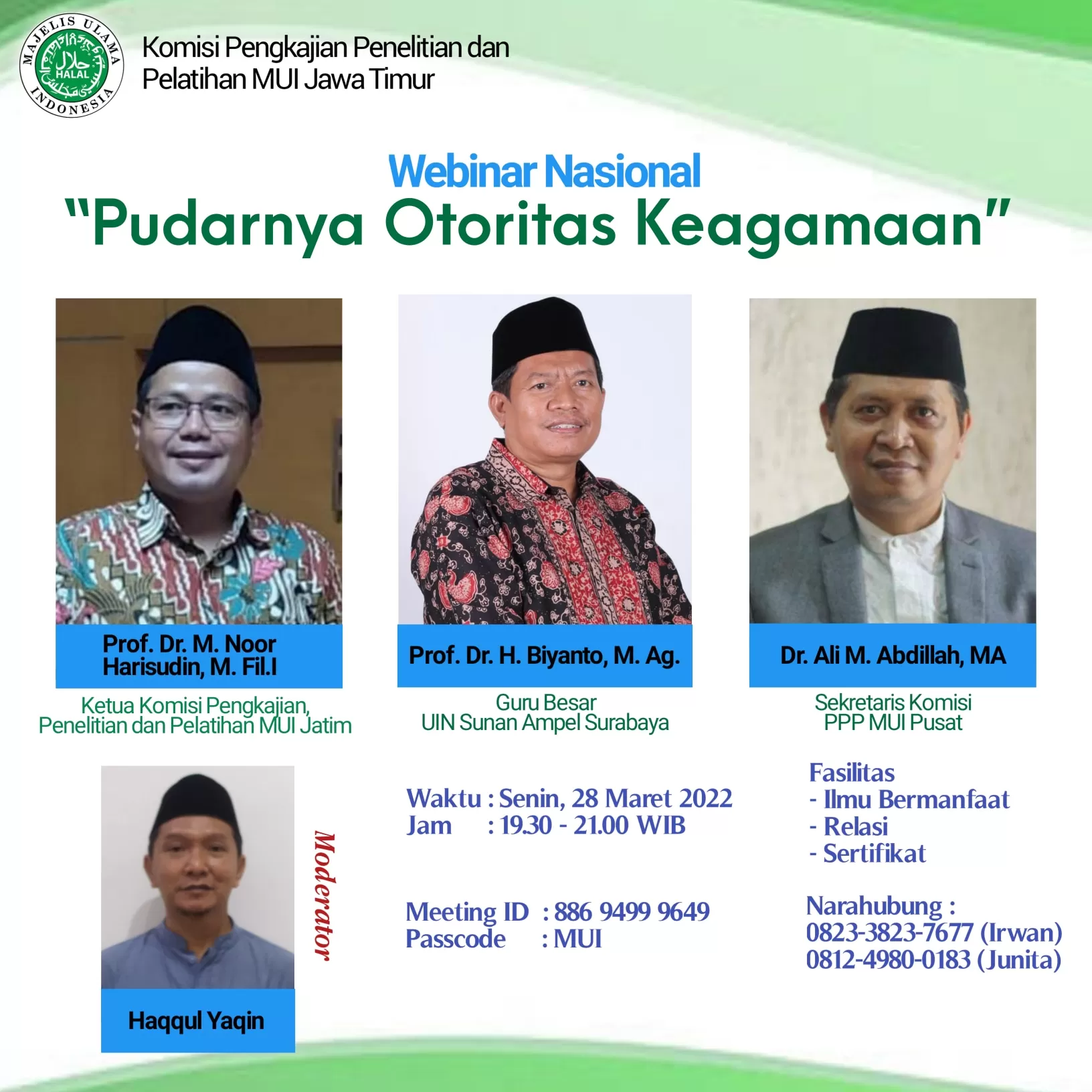 EDUKASI MASYARAKAT PERIHAL OTORITAS AGAMA, MUI JATIM ADAKAN SEMNAS