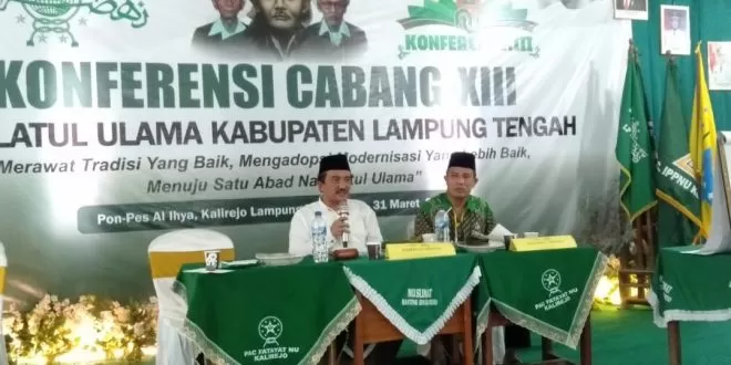 Inilah Pesan Katib Syuriah PBNU, KH Muhyidin Thohir, M.Pd.I Ketika Penutupan Konfercab ke-XIII NU Lampung Tengah