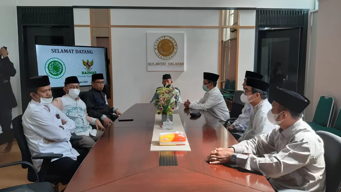 Pimpinan Baru Baznas Sulsel Kunjungan Silaturahim dengan MUI Sulsel. Digagas Sinergi Entas Kemiskinan Melalui ZIS
