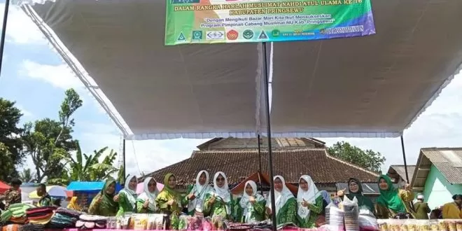 Bazar Fatayat NU Adiluwih Meriahkan Harlah Muslimat NU Ke-76