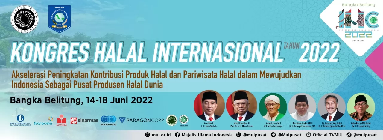Optimalkan Potensi Halal Dunia, MUI Gelar Kongres Halal Internasional di Bangka Belitung