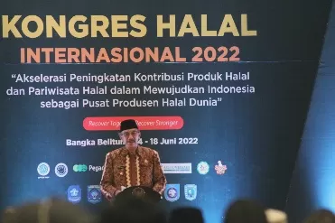 PJ Gubernur Babel: Kongres Halal Internasional Bukti Usaha Keras Bangka Belitung Jadi Pusat Industri Halal Dunia