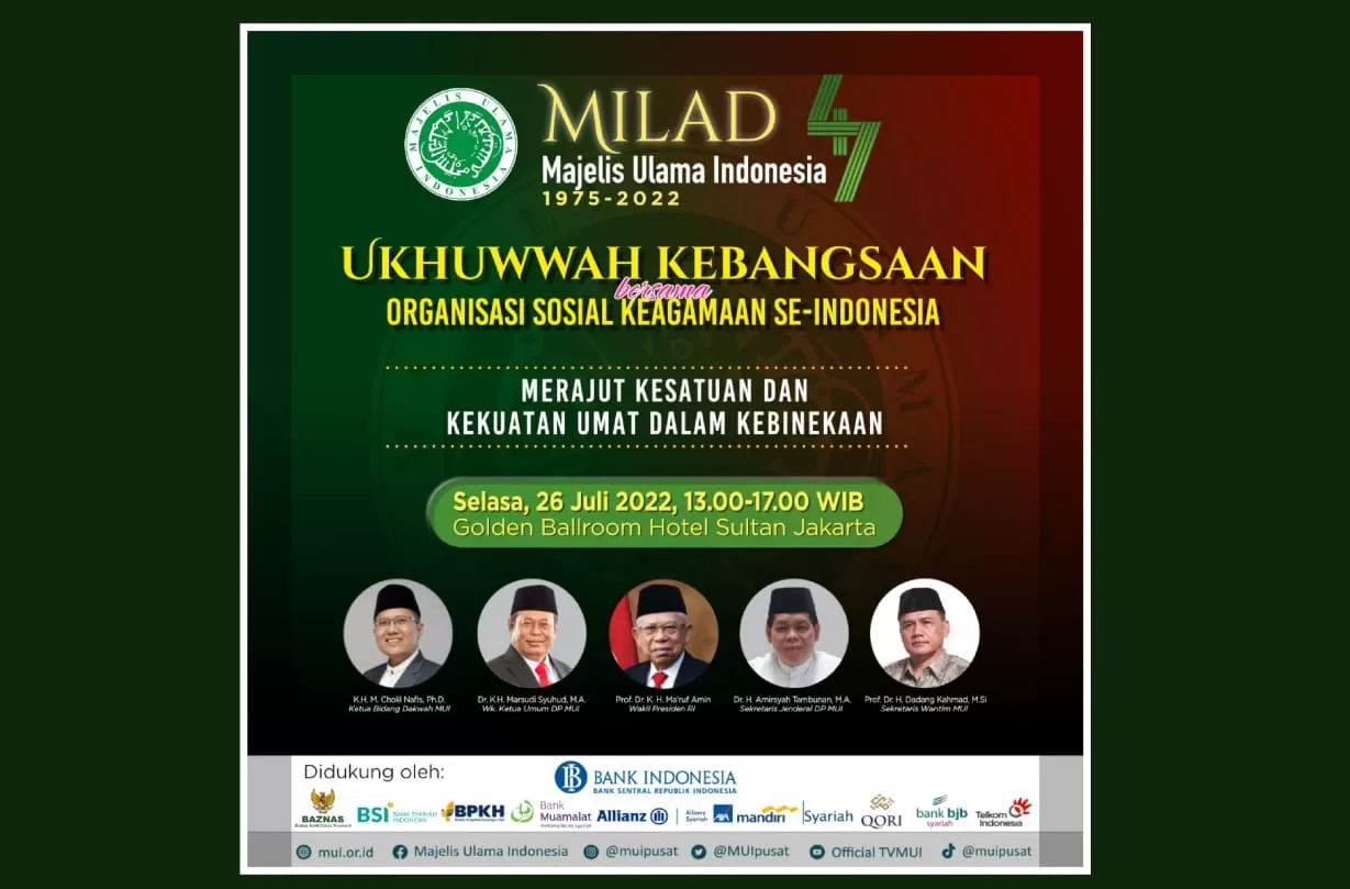 Panitia Milad ke-47 akan Seminarkan 10 Makalah Seputar MUI, Ini Daftarnya