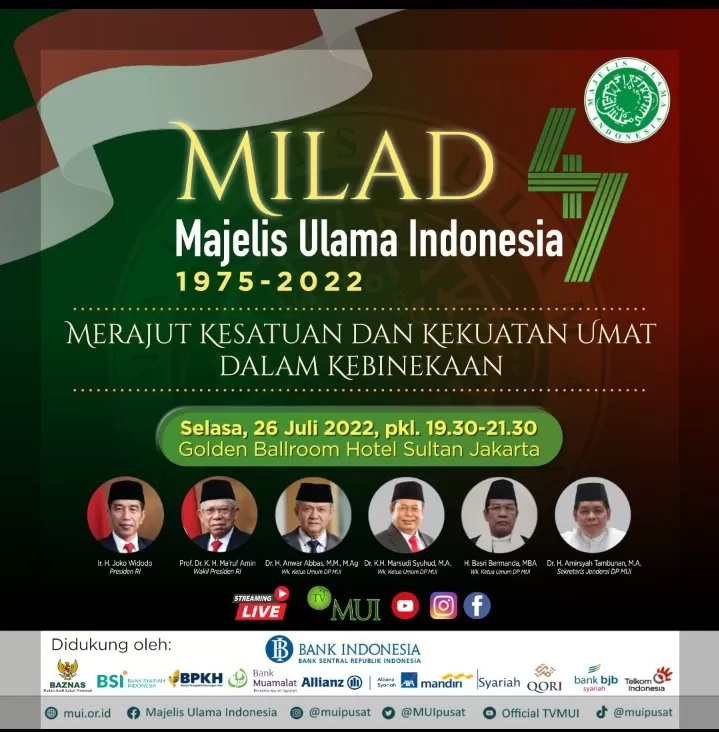 Kemenag: Selamat Milad Ke-47 MUI, Terus Jadi Pengawal Keberagaman Umat