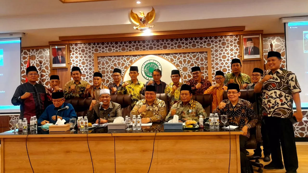 Silaturahim ke MUI, Menko Airlangga Ajak Kawal Perekonomian Bangsa
