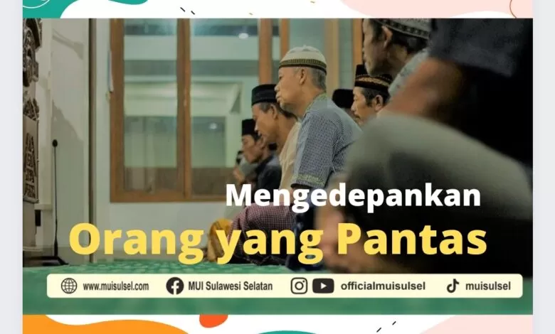 GORESAN PAGI: Mengedepankan Orang-oang Yang Pantas.            