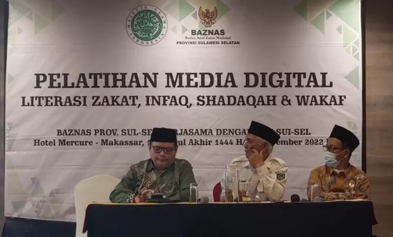 MUI Sulsel Bersama Baznas Sulsel Adakan Pelatihan Media Digital
