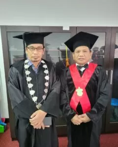 Sekum MUI Sulsel bersama Prof. Dr. Ir. H. Abrar Saleng, SH., MH., 