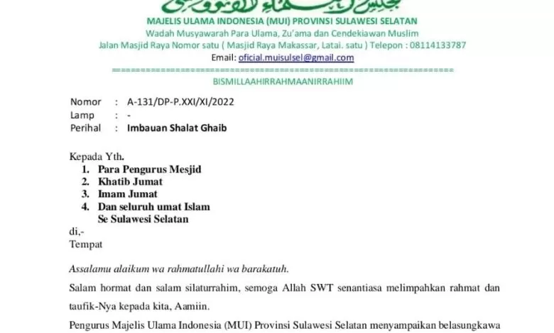 MUI Imbau Salat Gaib Atas Gempa Bumi di Cianjur