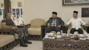 Wakil ketua MUI dan Ketua Panitia Rakornas bertemu Pangdam XIV Hasanuddin