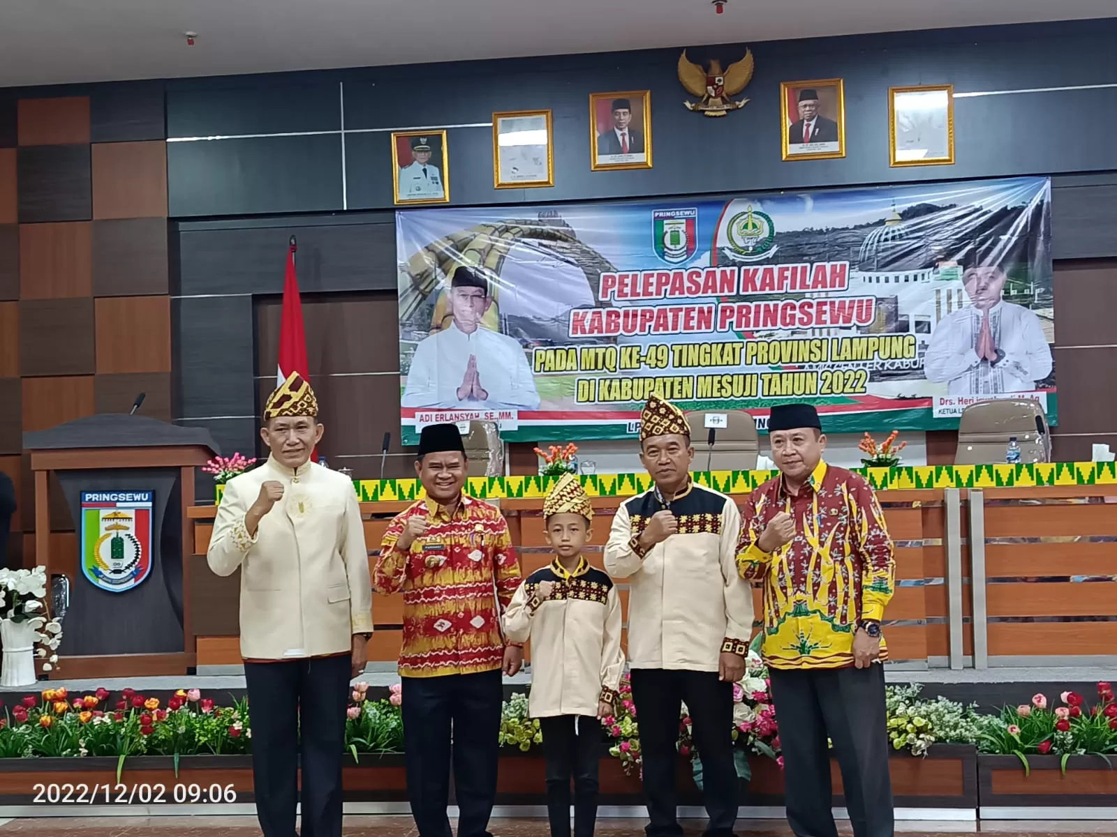 Kafilah Pringsewu Dilepas ke MTQ Ke-49 Lampung di Mesuji
