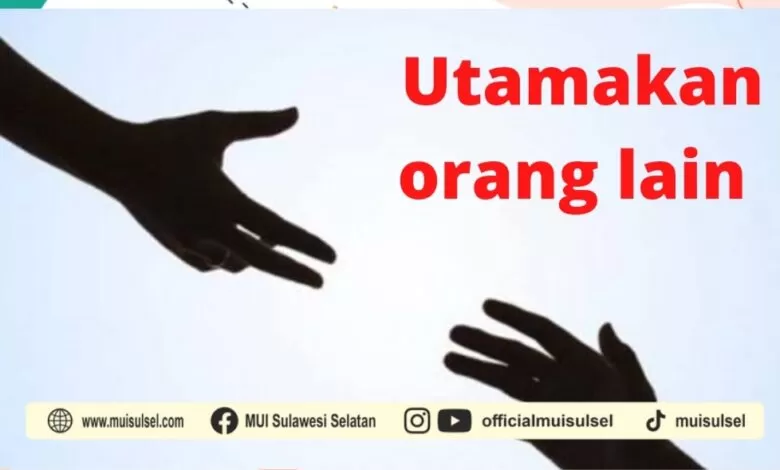 Goresan Pagi: Mengutamakan Pihak Lain