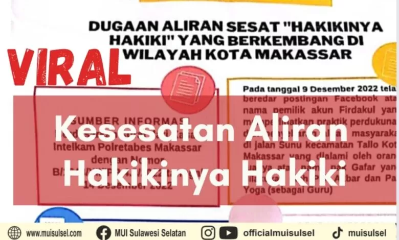 Viral, Aliran Hakikinya Hakiki: Rukun Islam Ada 13