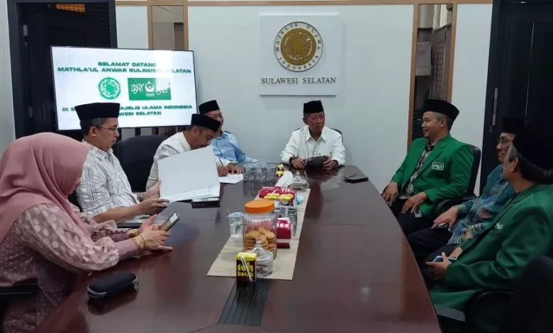 PW Mathla’ul Anwar Audiensi Ke MUI Sulsel