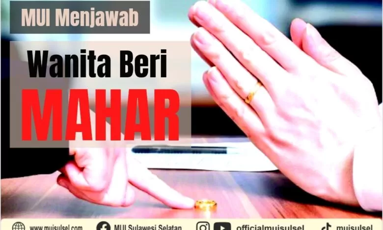 Wanita Memberikan Mahar
