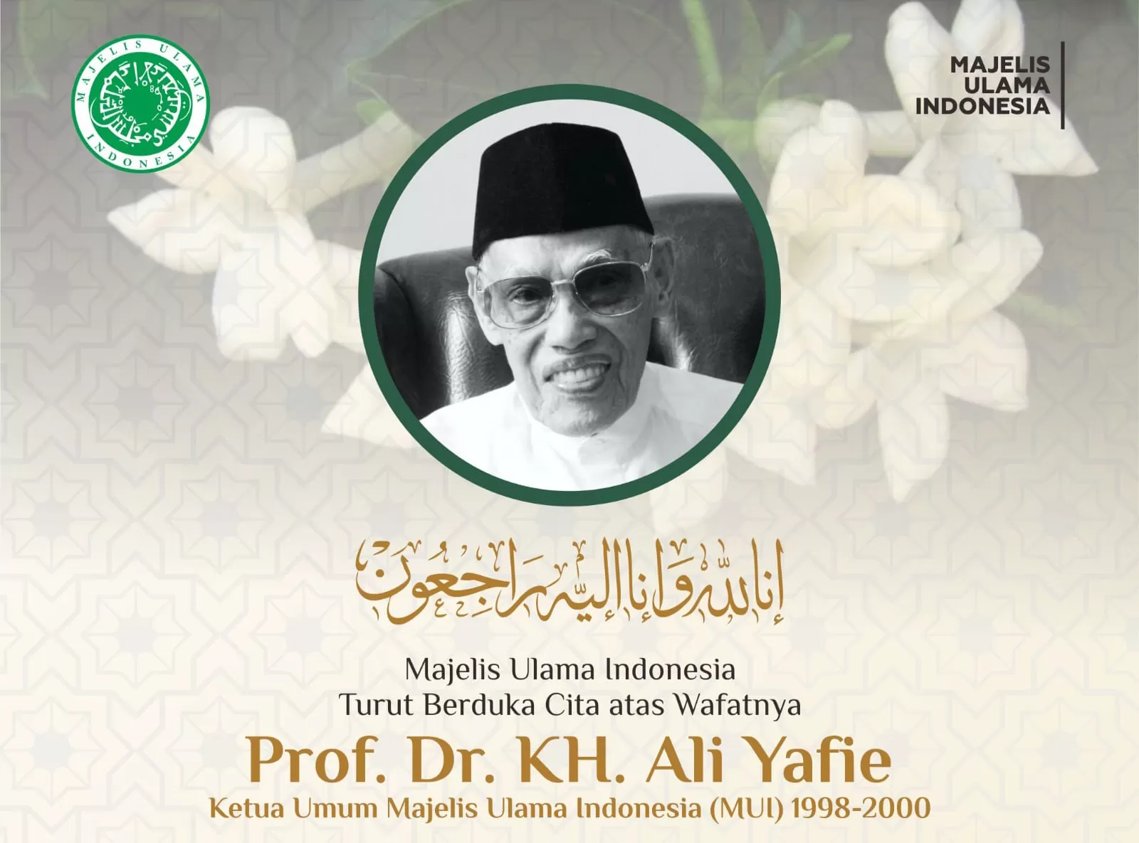 Hadir Takziah, Buya Anwar Abbas Kenang Nasihat KH Ali Yafie Semasa Hidup