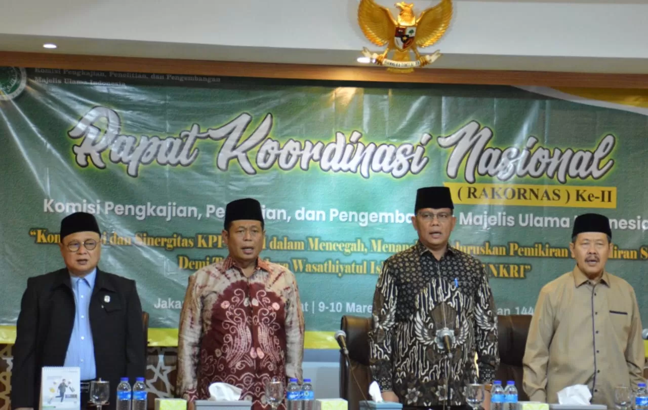 Gelar Rakornas II, KPPP MUI Dorong Terwujudnya Kerja Sama Cegah Aliran Sesat