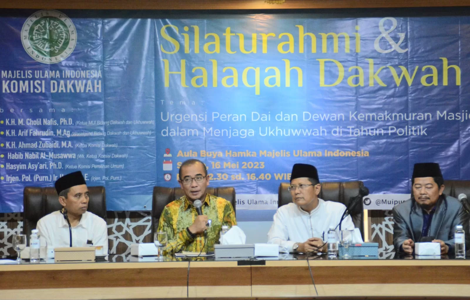 Di Hadapan Para Dai dan DKM, Ketua KPU Ajak Perkuat Persatuan Jelang Pemilu