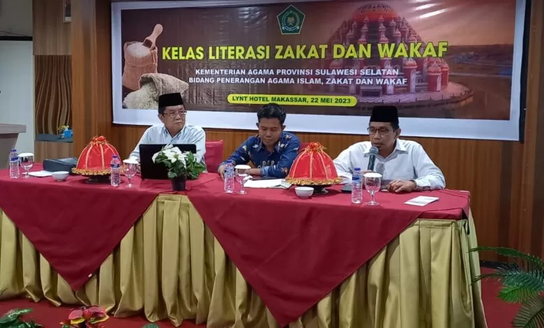 Kemenag Sulsel Gelar Literasi Zakat dan Wakaf, Sekum MUI: Jangan Berlebih-lebihan