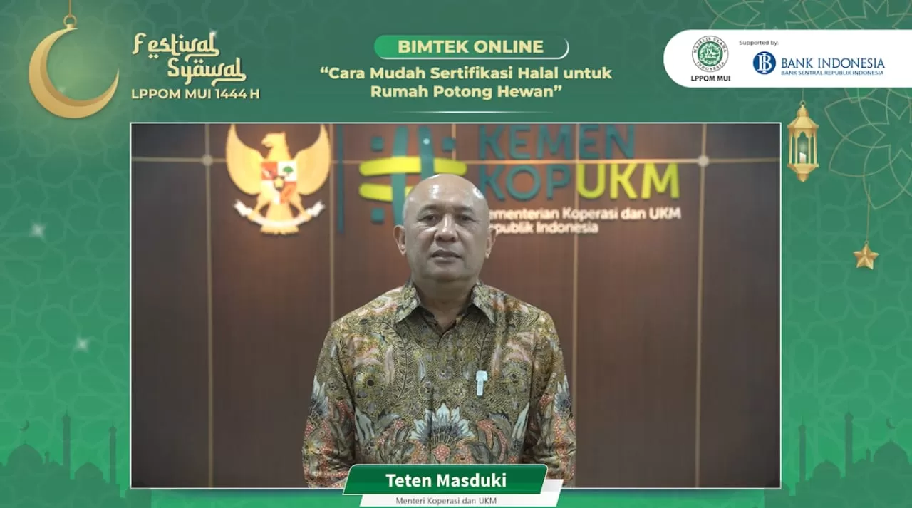 Festival Syawal LPPOM MUI, Menteri Koperasi: Pemerintah Dukung Penuh Akselerasi Halal